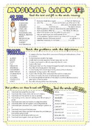 English Worksheet: Medical Care