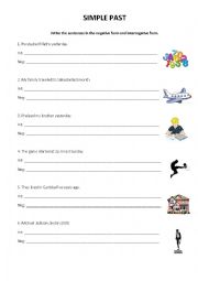 English Worksheet: Simple Past