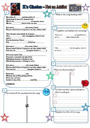 English Worksheet: Song 