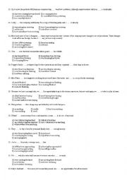 Mixed Tenses-Multiple Choice Test 2