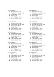 English Worksheet: ask your friend if