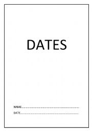 English Worksheet: DATES