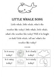 English Worksheet: Weather song