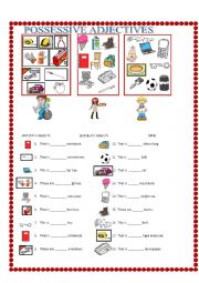 possessive adjectives