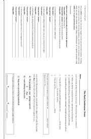 English Worksheet: The Past Continuous Tense