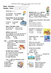 TEST FOR 5 TH GRADES