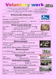 English Worksheet: Voluntary Work