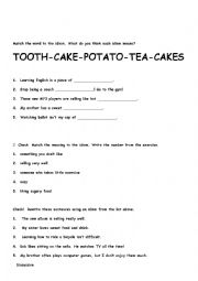 English Worksheet: Food Idioms