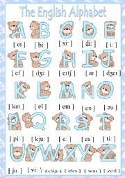 English Worksheet: The English Alphabet