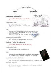 English Worksheet: Future perfect