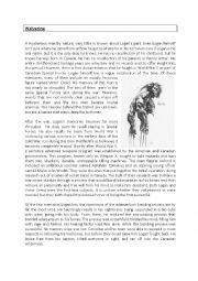 English Worksheet: Wolverine