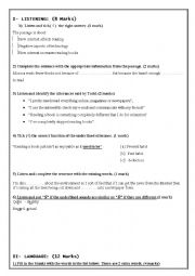 mid term test n 3   2 nd forms