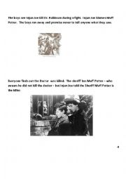 English Worksheet: The Adventures of Tom Sawyer part 2