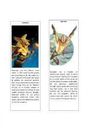 English Worksheet: Superheroes 9 (Aquaman and Hawkman)