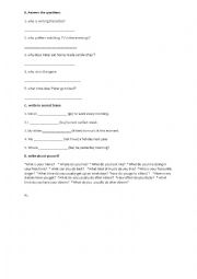 English Worksheet: pop quiz