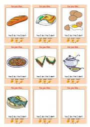 English Worksheet: FOOD Interactive Communication Game (Rock Paper Scissors)