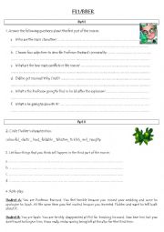 English worksheet: Worksheet on the movie 