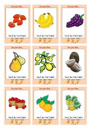 English Worksheet: FRUIT Interactive Communication Game (Rock Paper Scissors)