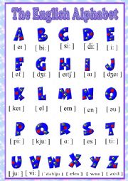 English Worksheet: The English Alphabet