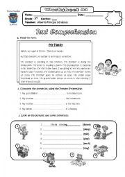 English Worksheet: Present progressive