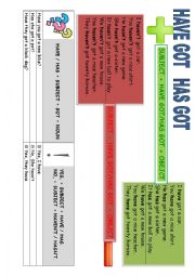 English Worksheet: Grammar cards