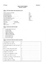 English Worksheet: heal the world