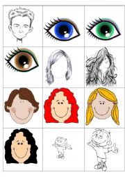 Physical appearance memory game