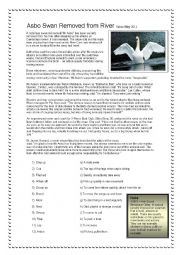 English Worksheet: Asbo Swan: Reading and Role-Play