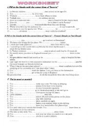 English Worksheet: HAVE TO