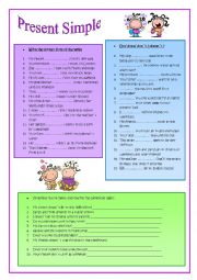 English Worksheet: Present Simple: auxiliaries