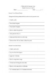 English Worksheet: Passsive Voice