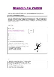 English Worksheet: Unscramble the irregular verbs