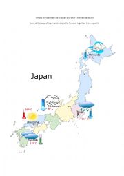 English Worksheet: Whats the weather like in Japan