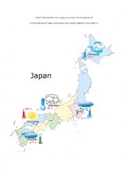 English Worksheet: Whats the weather like in Japan