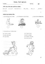 English Worksheet: grammar practice elementary