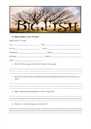 English Worksheet: BIG FISH - MOVIE