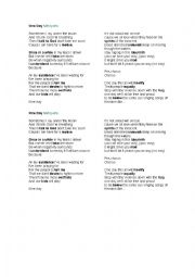 English worksheet: One day by Matisyahu (song)