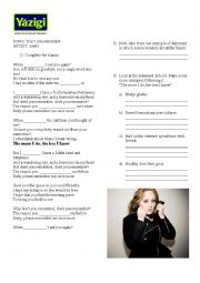 English Worksheet: Adele _ Dont you remember