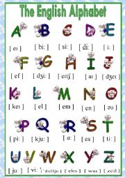 English Worksheet: The English Alphabet