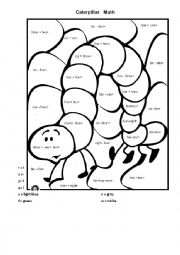 English Worksheet: Colour by number with a twist  