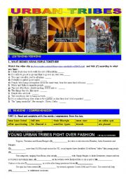 English Worksheet: Urban Tribes