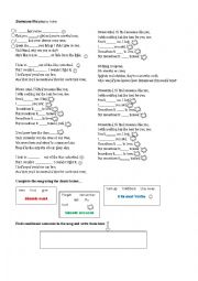 English Worksheet: lyric Someone like you by Adele