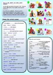 English Worksheet: IS, ARE, ISNT, ARENT, DO, DOES, DOESNT