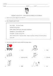 English Worksheet: Elvis presley - Biographical info and song activity: Suspicious Minds