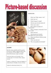 English Worksheet: Picture-based discussion sex