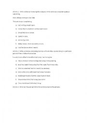 English Worksheet: Present Continuous