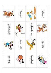 Disney Sports Memory Game