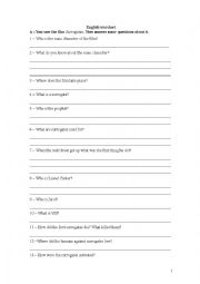 English worksheet: worksheet about the film Surrogates