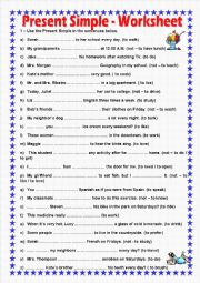 THE PRESENT SIMPLE EXERCISE - AFFIRMATIVE, NEGATIVE AND INTERROGATIVE FORMS