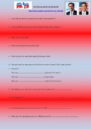 English Worksheet: How American presidents are elected